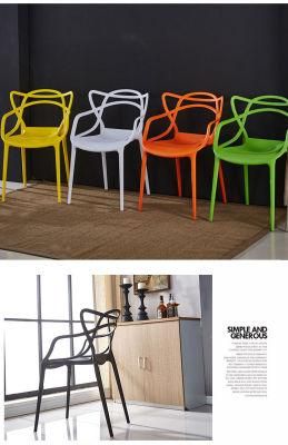 Hot Sale Master Design Indoor and Outdoor Restaurant Stackable Large Plastic Desk Waiting Chair