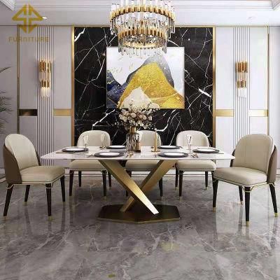 Slate Furniture Wholesale Nordic Marble Rock Slate Modern Light Luxury Black Dining Table Dining Room Furniture Dinner Table with 4 Chairs