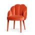 Nordic Velvet Dining Room Chairs Modern Restaurant Dinner Chair Daisy Look Velvet Fabric Dining Chair