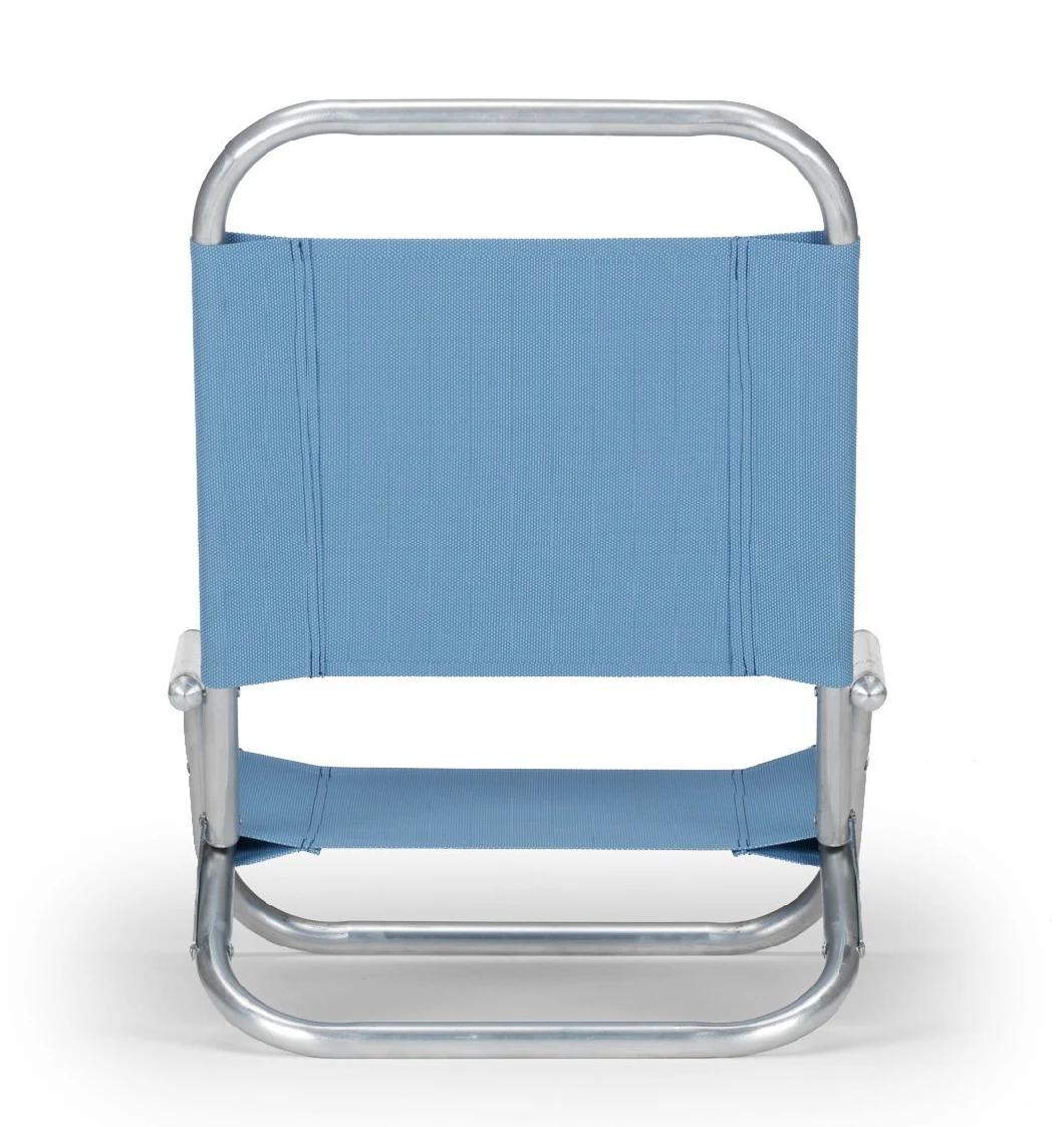 High Quality Telescope Casual Sun and Sand Folding Beach Chair, Blue/White Stripe Version