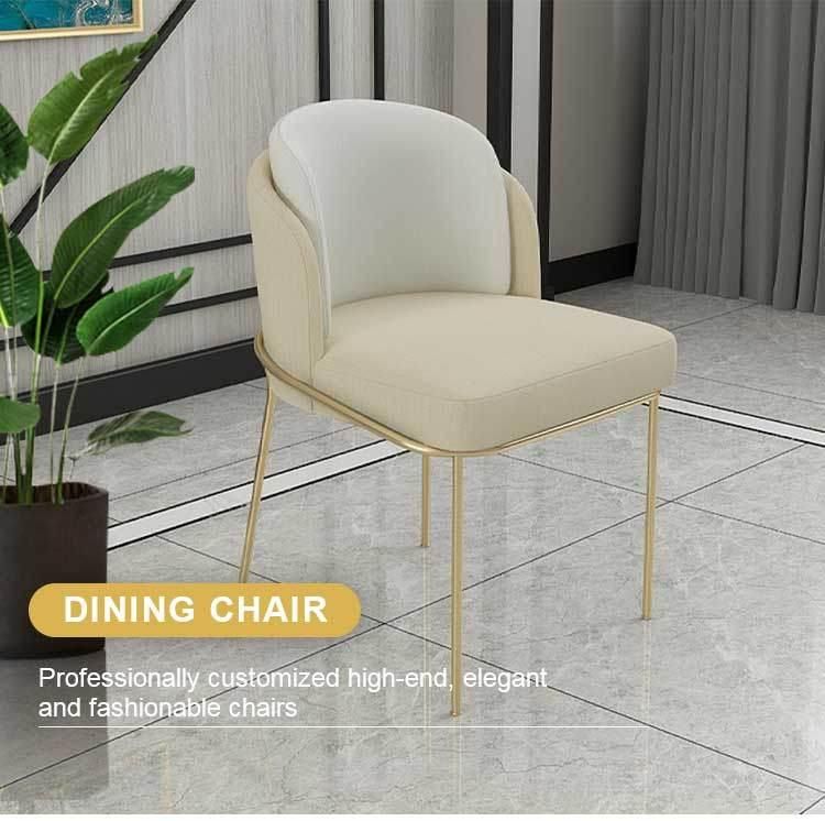 European High Back Velvet Tufted Chair Dining Room Furniture Upholstered Dining Chairs