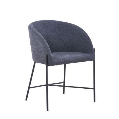 Luxury Senior Feel Upholstered Velvet Dining Arm Chair for Home Furniture