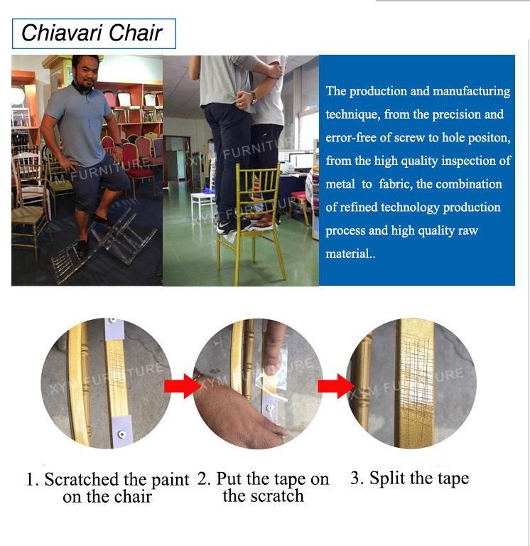 Hot Sale Metal White Chiavari Chairs for Rent (XYM-ZJ10)