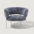 Modern Teddy Fabric Restaurant Chairs Boucle Dining Room Sheepskin Dining Chair