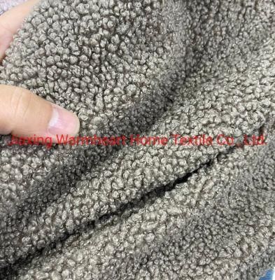 100%Polyester Teddy Fabric for Apparel Scarf Cap Furniture Fabric Sofa Material (Teddy)