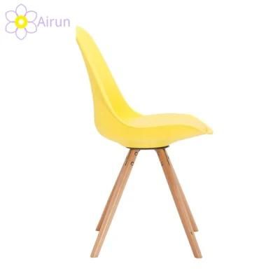 Wholesale Restaurant Dining Chair Furniture Wooden Legs Fabric PU Leather Cushion Plastic Chair