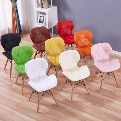Living Rookm Furniture Black PU/Fabric Butterfly Chair Native Wood Radar Chair Thailand Dining Chairs