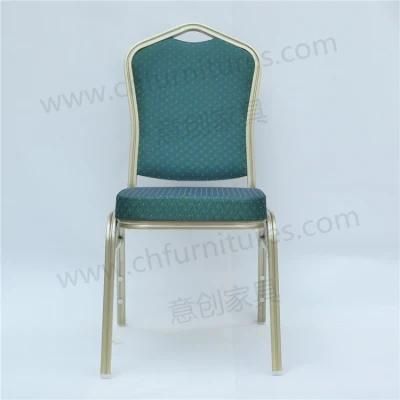 Stacking Aluminum Iron Steel Metal Hotel Wedding Dining Banquet Chair Yc-Zg86-9