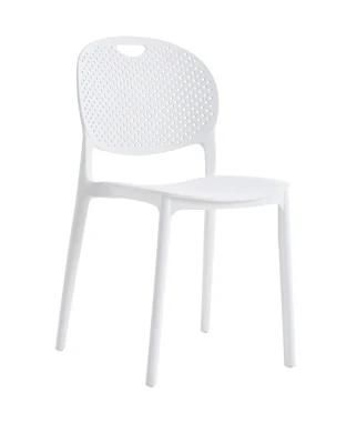 Wholesale Restaurant Mode Stackable Plastic Chair Black Outdoor
