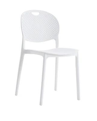 Wholesale Restaurant Mode Stackable Plastic Chair Black Outdoor