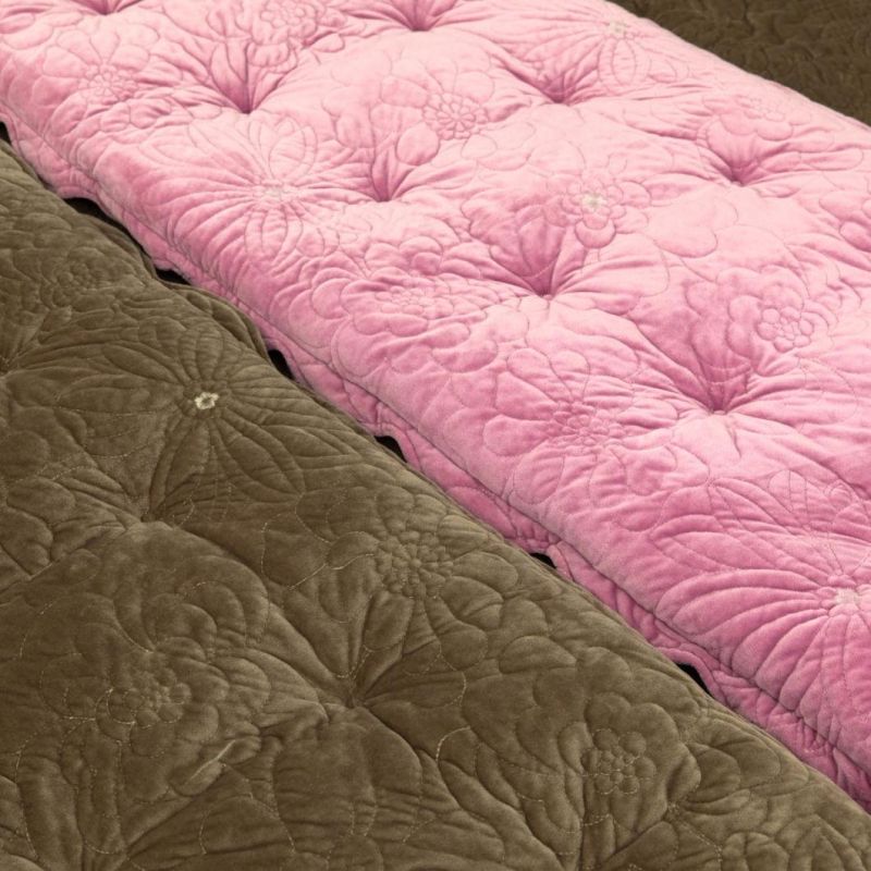 Plush 3D Quilted Washable Cotton Blanket, Bed Set