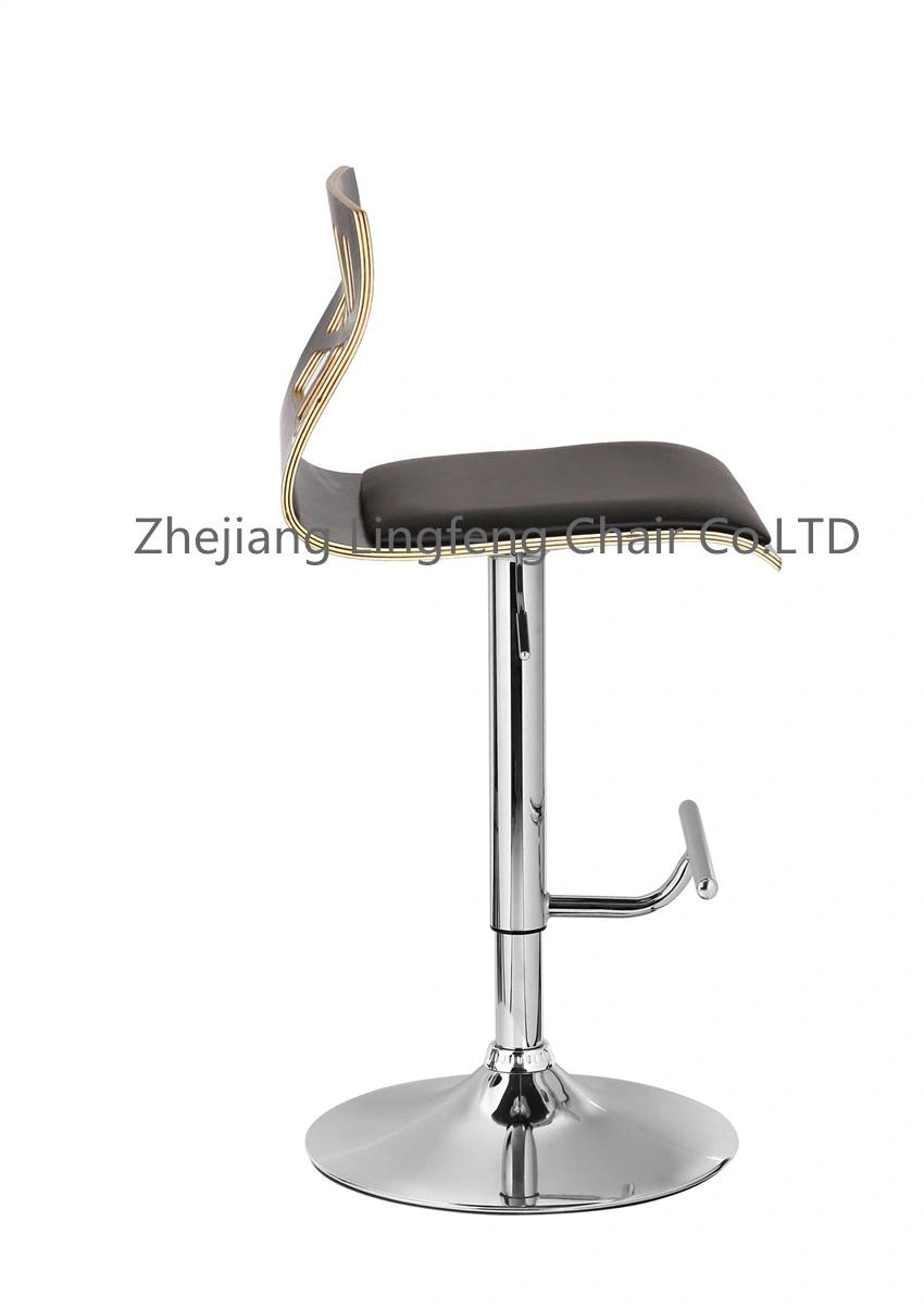 Simple Style High Bar Chair, Commerical Furniture Bar Stools Swivel Wooden