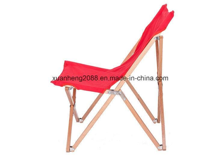 Wooden Beach Folding Adjustable Chair Commercial Indoor and Outdoor Chaise Lounger