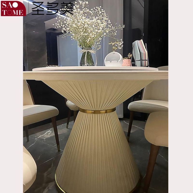 Foshan, China Non-Customized Carton Packed Dia135cn, Dia150cm, Dia160cm Extendable Marble Dining Table