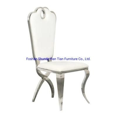 Gold Stainless Steel Metal Furniture Wedding Restaurant Fabric Banquet Dining Chairs