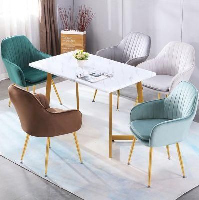 Cheap Indoor Home Furniture Restaurant Velvet Dining Chair
