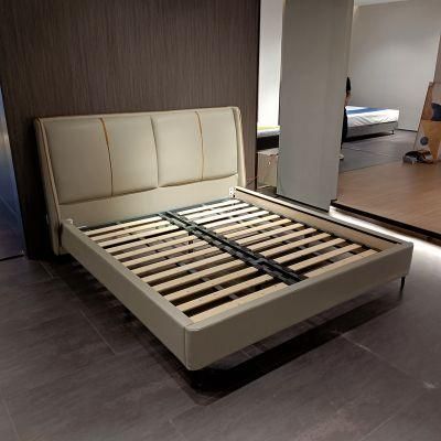 Latest Design Factory Cheap Price Bed Durable Leather Bed