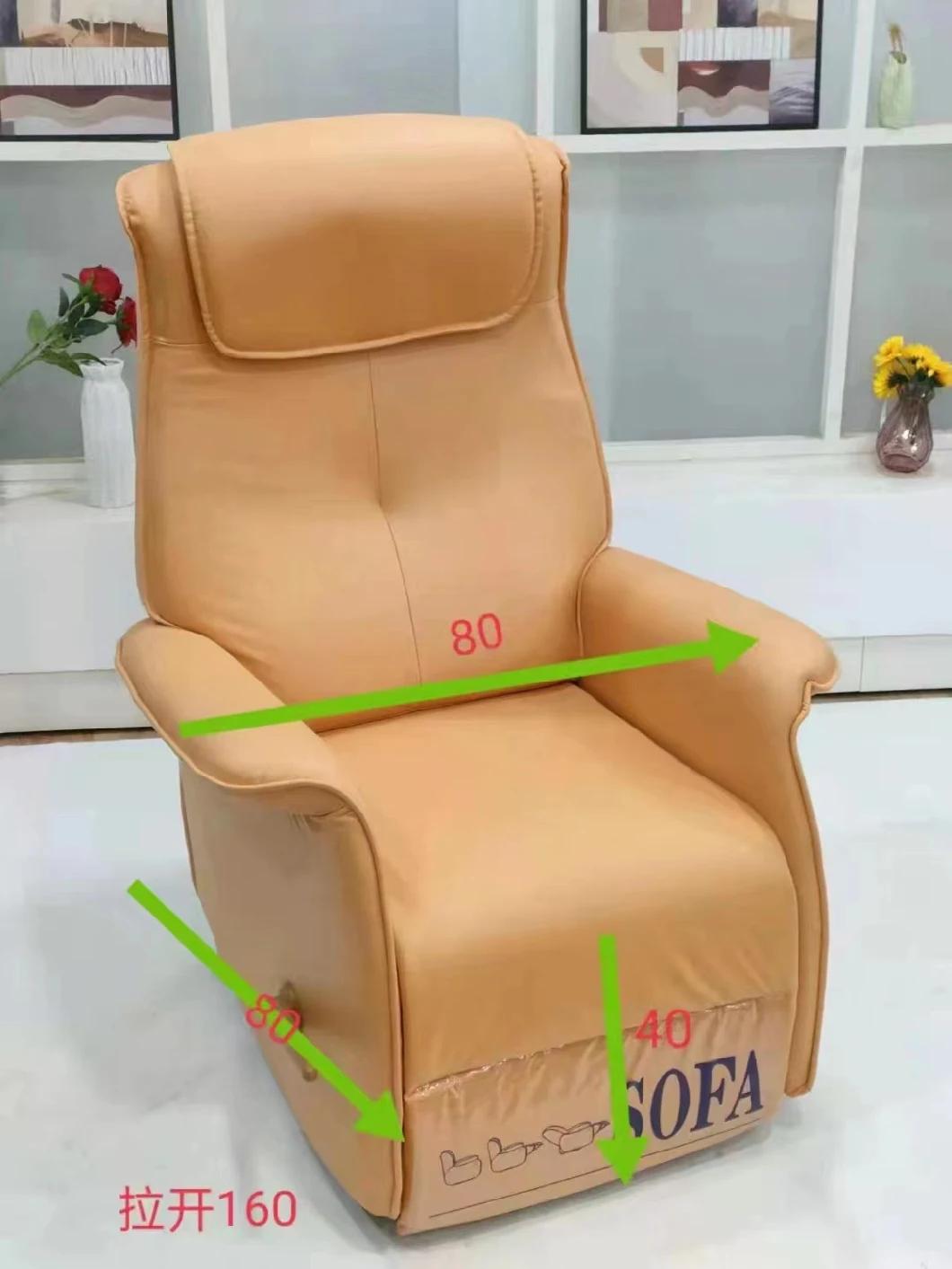 Comfortable Indoor Adjustable Backrest Lazy Sofa Chair Steel Tube Support Single Sofa Chair