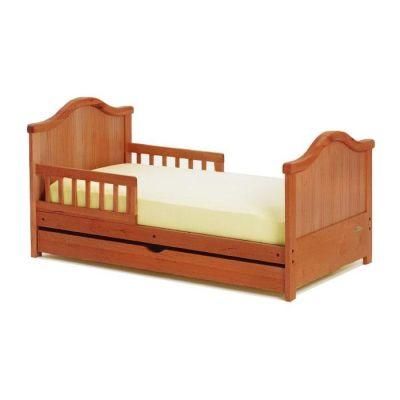 Modern Fashion Solid Wood Furniture Changer Wardrobe Cotbed Drawers Side Baby Cot with Changing Table