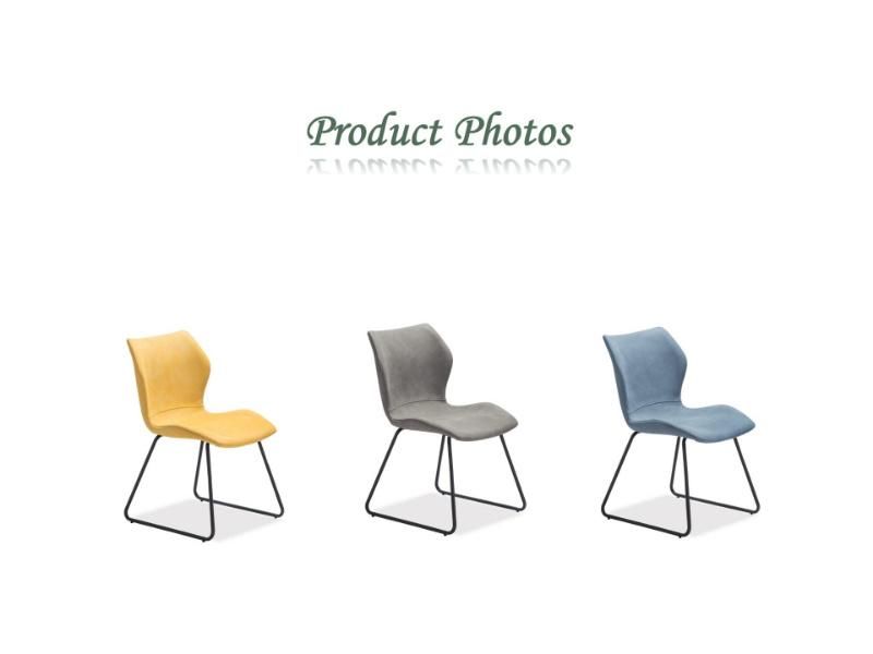 Wholesale Modern Home Minimalism Style Dinner Furniture Metal Legs Frame PU Leather Dining Chairs