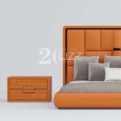 Modern European Home Furniture Bedroom Luxury Fabric Soft Big Size Bed