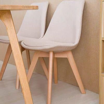 Solid Wood Plastic Living Padded Seat Tulip Dining Chair