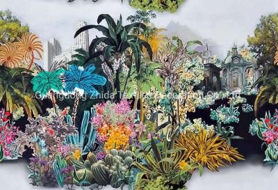 Sofa Fashion Jungle Style Digital Printing Upholstery Furniture Fabric