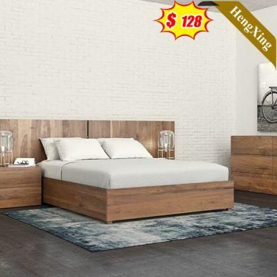 Popular Modern Wooden Home Hotel Bedroom Furniture Storage Bedroom Set Wall Bed King Double Bed (UL-22NR8521)