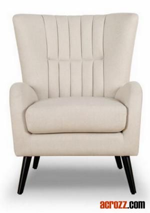 China Modern Linen Velvet Wing Chaise Lounge Chair Sofa