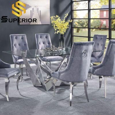 Contemporary American Style Fabric Dining Chairs for Restaurant Home Furniture