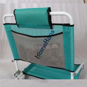 Cheap Price Reclining Folding 3 Position Steel Frame Beach Chair