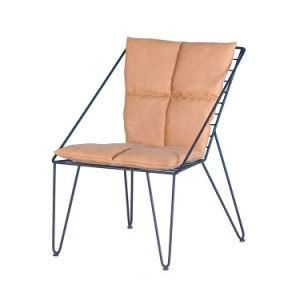 Modern Seat Simple Design Black Painted Legs Lounge Chair Dining Chair