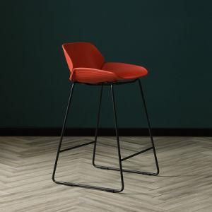 Modern Cafe Leisure Plastic High Foot Bar Chair