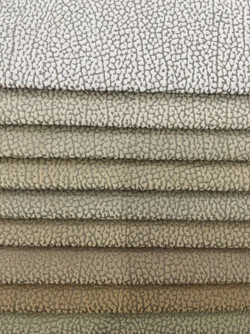 Polyester Decorative Sofa Fabric with Embossing Design