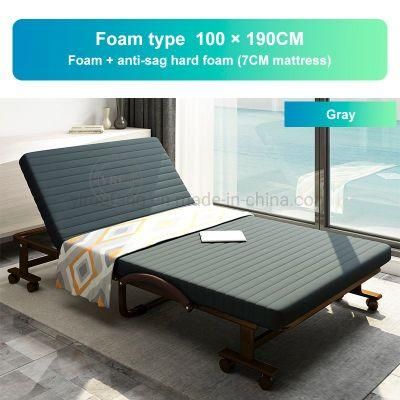 Wholesale Folding Bed Easy to Receive Furniture Metal Frame Swivel with 2 Cranks