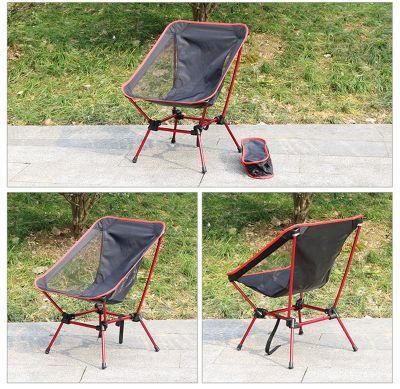 Outdoor Folding Aluminium Moon Beach Camping Chair for Fishing