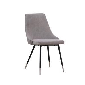 Wholesale Modern Colorful Dining Chairs Arm Rest Velvet Restaurant Dining Room Chair with Silver Feet Metal Legs