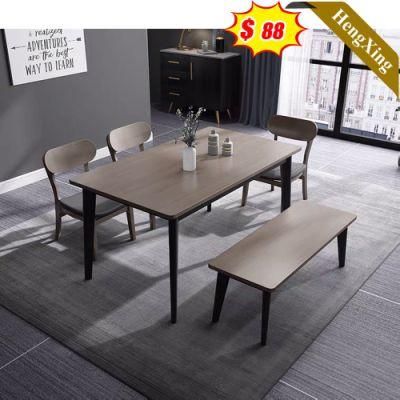 Hot Sale Modern Home Restaurant Dining Furniture Marble Wooden Restaurant Table Dining Table (UL-21LV2007)