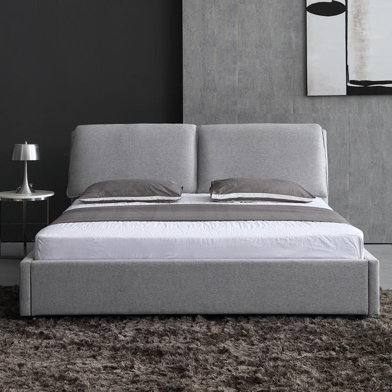 High Quality Bedroom Furniture Soft Bed Frame Queen / King Size Bed