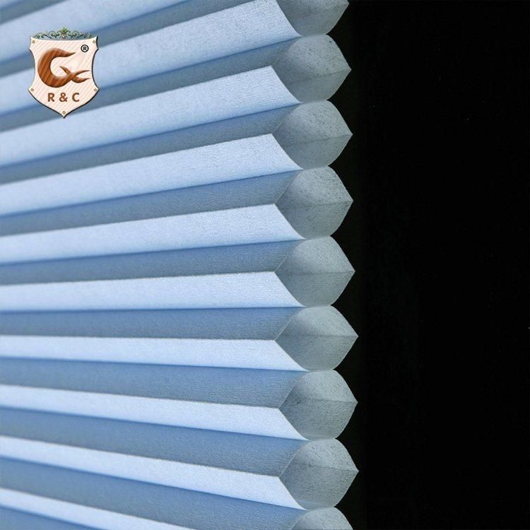 Motorized Fashion Wide Blade Honeycomb Cellular Roller Blinds Light Filtering Remote Control
