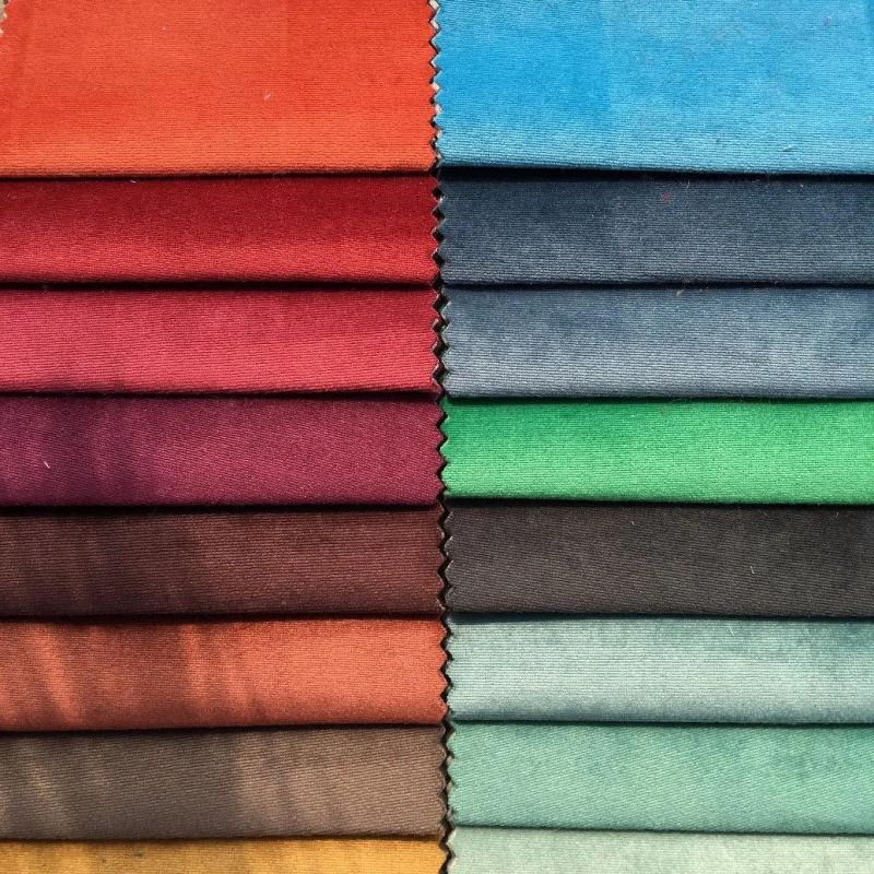 1.5USD/M Knitting Velvet Plain Velvet Sofa Fabric (BL090)