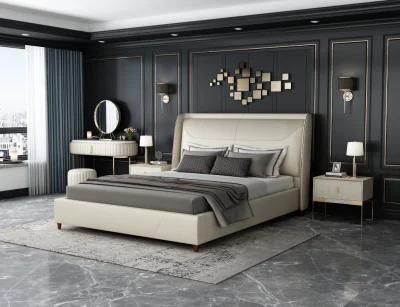 Light Luxury New Design Kind Size Bedroom Ssets Furniture Customize Bed
