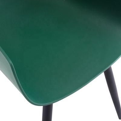 Modern Dining Room Powder Coated Legs Furniture Plastic Chair