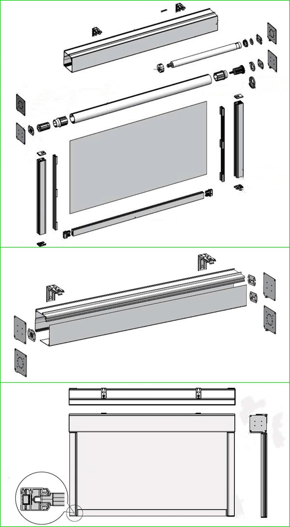 Window Roller Blinds Blackout Fabric Mechain Parts From The Bottom up Components Accessories Suppliers Zip Pull Cord