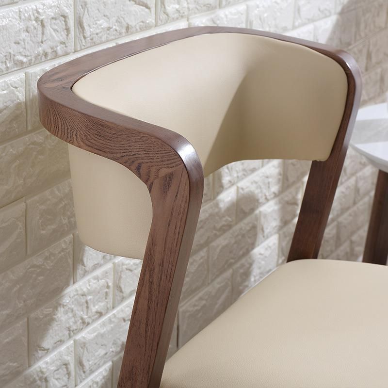 Nordic Solid Wood Hotel Chair Fashion Design for Dining Room Restaurant