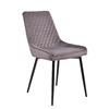 Modern Dining Room Chair Furniture Custom Color Antique Velvet Fabric Dining Chairs Black Metal Leg Dining Room Chair for Home Furniture