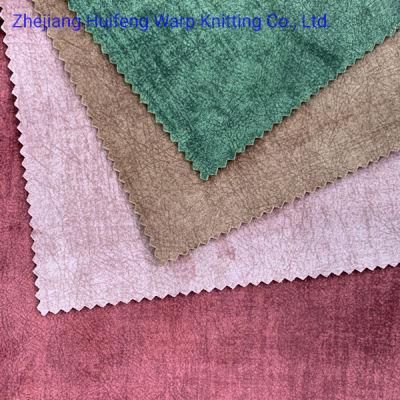 Holland Velvet with Printed Design Sofa Fabrics Yarn -Dyed Fabric