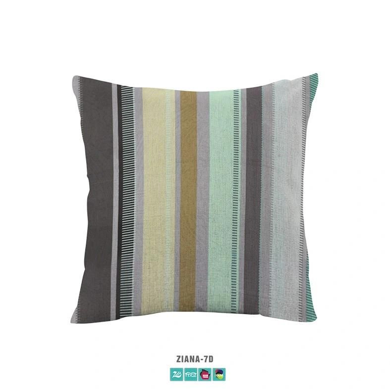 Hotel Bedding Fashion 3D Stripe Printing Velvet Sofa Cushion Fabric