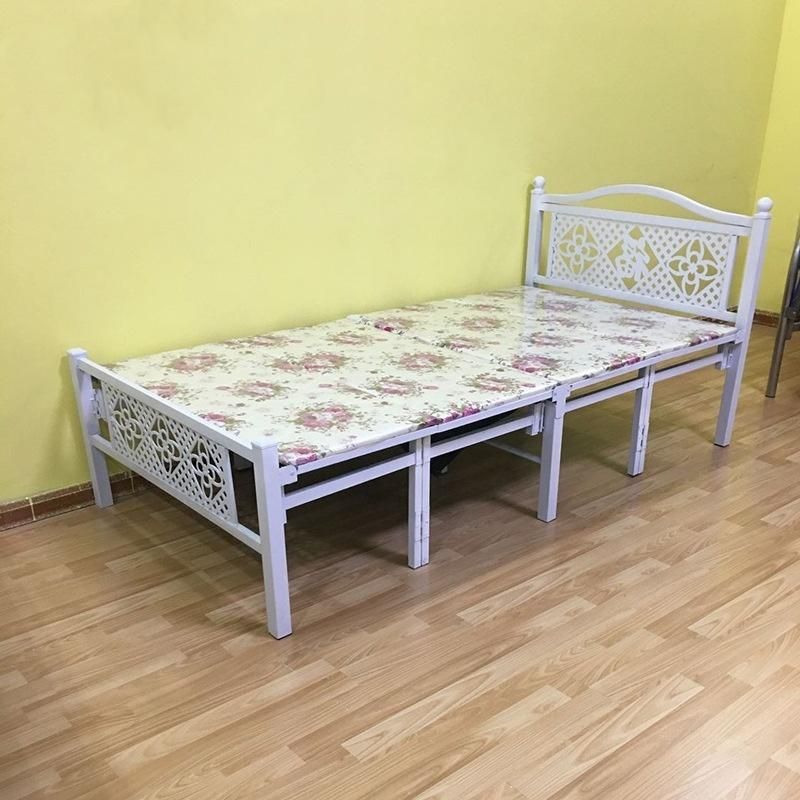 New Hot Sale Popular Plastic Metal Bedroom Furniture Folding Bed