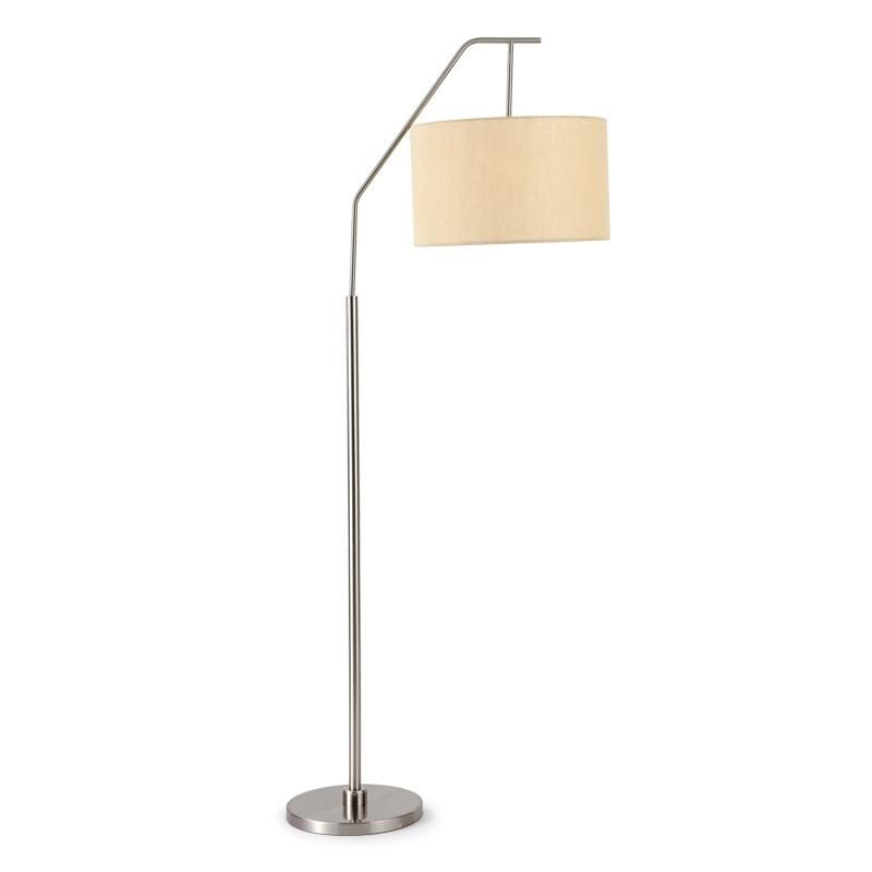 Modern Metal Floor Lamp Modern E27 Floor Lamps Standing Simple Fabric Shade Standing Lamp (WH-MFL-74)